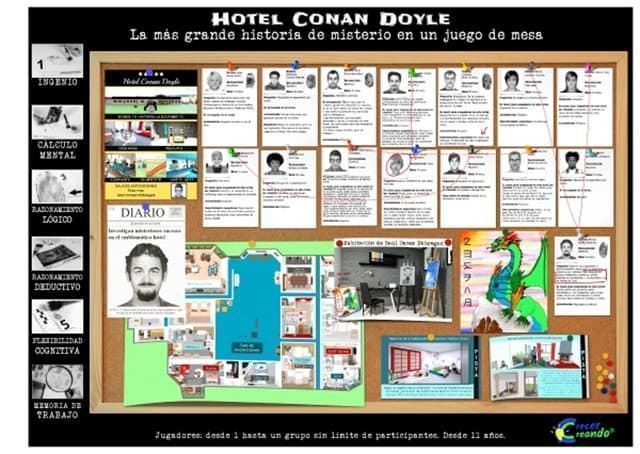 HOTEL CONAN DOYLE. La mayor historia de misterio en un juego de mesa. Ideal para jóvenes y adultos - Imagen 1